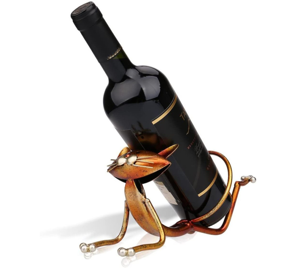 32060円 2022超人気 ワイン棚サンタクロースワインラック手作りワインホルダー金属実用的なクラフトクリスマスワインボトルホルダーギフト家の装飾家の装飾 FWEOOFN